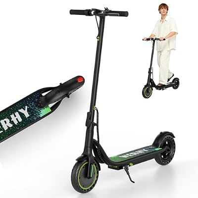 Electric Scooter, 8.5 Solid Tire, 350W Powerful Motor & 19 MPH Top Speed, 23/16 Miles Long Range, Folding E Scooter with Dual Braking for Teens and Adults