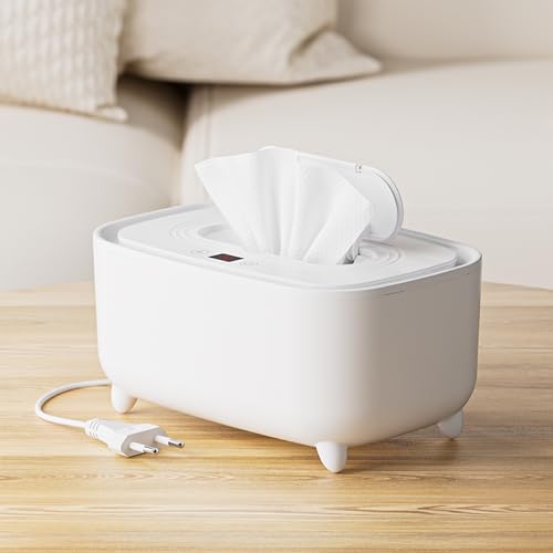 Image of Large capacity baby wet wipes warmer | Fast Heating system and ultra power saver with LED display