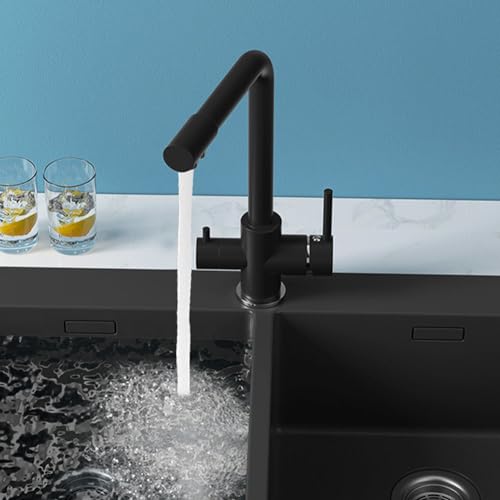 Robinet mitigeur cuisine laiton ISCBAFYX adoucisseur blanc 3 en 1