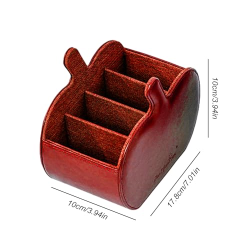 Riastvy Suporte de controle remoto, caixa de armazenamento remoto - Suporte remoto de couro PU com m