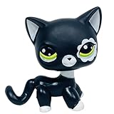 Black LPS Cat #2249 Mini Pet Toy Collection Rare Cute Old Bobble Head Pets Action Figure