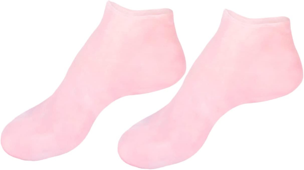 Mikinona Moisturizing Anti- Socks Exfoliating Sebs Pads for Cracked Heels Soft and Skin-Friendly Treatment for Women Pink
