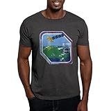 CafePress Landsat 7 Program Logo Dark T Shirt Men's Traditional Fit White Casual Tshirt