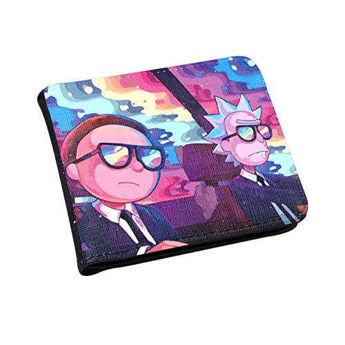 Mulafnxal Anime Wallet For Boys Men Kids Girls Teen Leather Bifold Bi-Fold Wallets Purse Minimalist Cute Kawaii Cool Designer Cartoon Fashion Credit Card Thin Purses Pouch Pouches (Glasses Boy) #TOP23