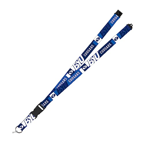 Rico Industries NCAA BYU Cougars 19" x 1" Premium Unisex-Adult Safety Breakaway Lanyard - Flash