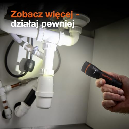 OSRAM LEDinspect TORCH 450 ESSENTIAL, funkcja zoom, jasność 450lm, 6500K, 3 tryby światła, latarka inspekcyjna LED