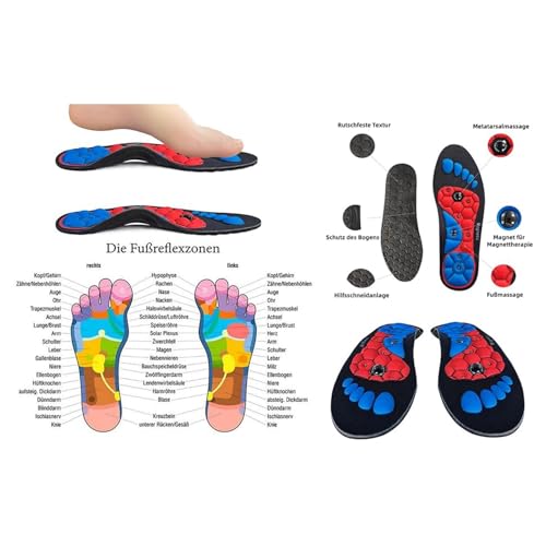 Acupressure Magnetic Insoles for Foot Pain Relief, Weight Loss, and Orthopedic Support - Men and Women - Image 4
