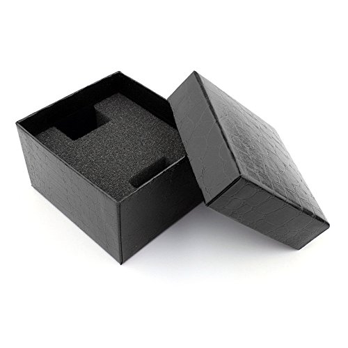 Boîte de montre, Boite Cadeau Noir, Boite Cadeau Vide de 90*85*50mm, Coffret cadeau surprise Coffret décoratif rangement réutilisable avec remplissage, pour mariage,anniversaire,Fête des mères (#1) Cover