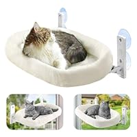 Cama Rede para Gatos Suspensa de Janela Almofada Dobrável Estrutura Metálica C/4 Ventosas Super-resistentes