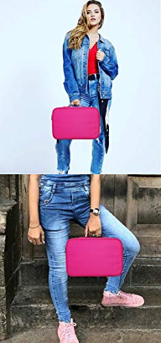 A&A Travel Makeup Train Case - Large Cosmetics Bag With Adjustable Dividers Suitcase Toiletry Organizer Box For Women Or Girls Pink #TOP6