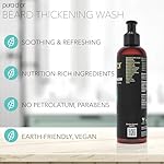 PURA D'OR 8 Oz Thickening Beard Wash - Biotin & Castor Oil Formula with Rosemary - Helps Enhance Moisture, Thickness & Shine, Helps Reduces Dryness & Breakage - For Men - Image 5