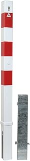 Absperrpfosten, herausnehmbar per Profilzylinder, zum Einbetonieren, aus Stahlrohr 70x70 mm, verzinkt und beschichtet, Überflur 900 mm