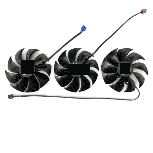 Laptop Parts 87MM PLD09220S12H Graphics Card Cooling Fan for EVGA GeForce RTX 3070 3080 TI 3090 FTW3 Ultra Gaming Cooler(Black 3-Fan)