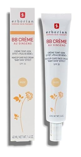 Image of Erbōriān | BB Cream With Ginseng - Complexion Cream - "Baby Skin" Effect - Korean Cosmetic Treatment 5 -In -1 For SPF 20 - Nude | 40mL