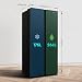 Fridgemaster MS83430EB Freestanding Slim American Side by side Door Fridge Freezer 441L, Total No Frost, Inverter compressor, Black, 83.2x178.0cm, Energy Rating E