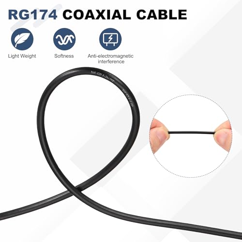 Câble d'extension d'antenne RP-SMA mâle femelle avec montage de cloison
