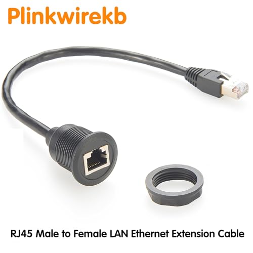 Profinet RJ45 8P8C Extensión Panel Cat5e 0.3 m miniatura 5