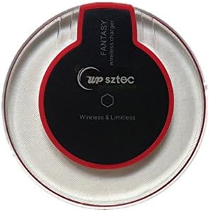 Wireless Charger,UPsztec Ultra-Slim Wireless Charging Pad for iPhone 8,iPhone 8 Plus Samsung S6,S6 Edge and All Qi-Enabled DevicesBlack