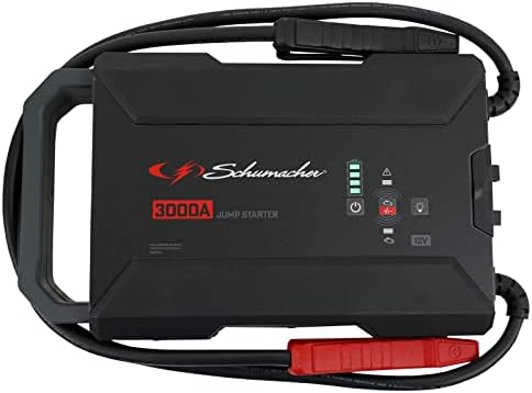 Schumacher SL1653 Lithium Portable Power Station and 3000A 12V Jump Starter, for 10.0L Gas | 8.0L Diesel Engines  Jump Start Car, Motorcycle, Truck, and Boat  Charge Your Apple, and Android Devices