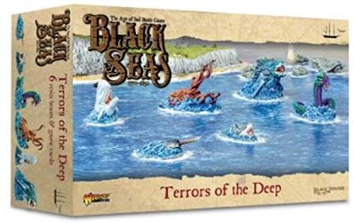 Warlord Black Seas The Age of Sail Terrors of The Deep Game - Role Playing Strategy Board Games for Adults, Table Top The Age of Sail Strategic Wargaming Kit - Tabletop Fantasy RPG Without Terrain