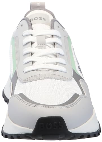 Image of BOSS Men's Big Logo Mesh Mix Lace Up Sneaker