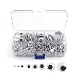 730 ojos móviles autoadhesivos, ojos saltones, ojos autoadhesivos, ojos para manualidades, ojos autoadhesivos de Googly Eyes, muñeca Amigurumi ojos para pegar para manualidades y álbumes de recortes
