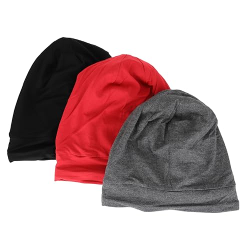 Lot de 3 pièces bonnets de nuit pour soins capillaires et turbans