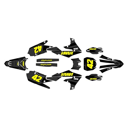 Kalair GFX Graphics Kit for Yamaha YZ250F 2019-23 and YZ450F 2018-22 Team Series Yellow-Shift 16 Mil - On/Off the Road - Dirt Pit Bike Motorcycle Sticker, Dirtbike Racing Decal Motocross no-Plastics
