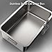Stainless Steel Cat Litter Box, Large Stick Proof Odor Control Litter Pan with High Sides, Easy to Clean, Open Top Design for All Cats (50 * 35 * 15cm)