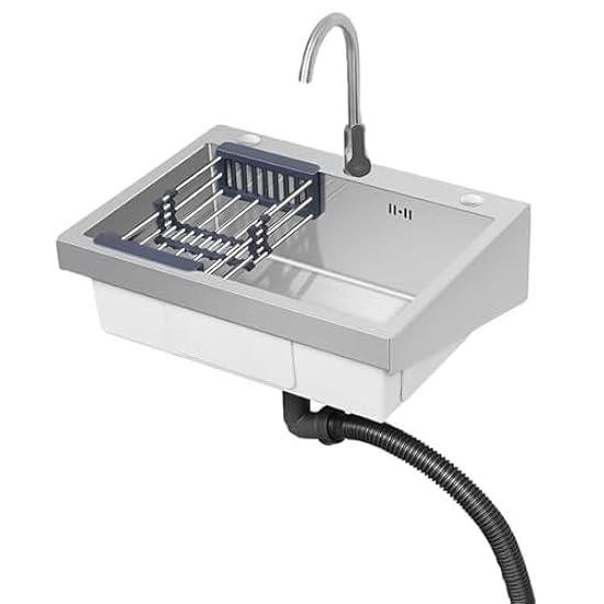 Lavello Cucina Doppia Vasca In Acciaio Inox - 50x79 Cm, Design Italiano Samet - Foto 7