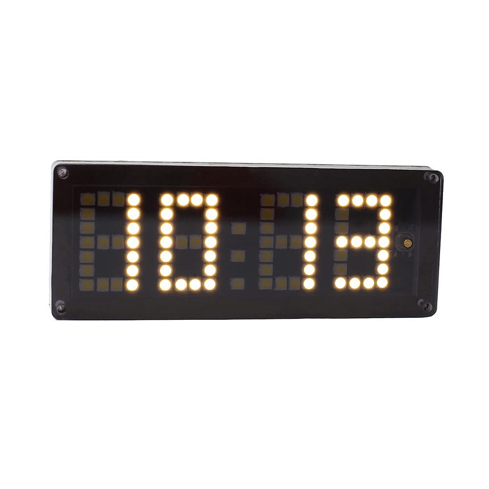 USB RTC Electronic Clock Display Module 4Bit LED Dot Matrix Display Temperature Voltage Monitor Real Time Clock Warm White Color