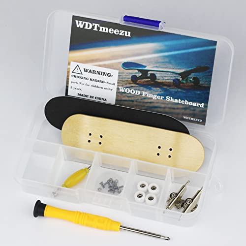Wdtmeezu Wood Finger Skateboard Professional Fingerboards Wheels With Bearings Mini Fingerboard Finger Toy For Adults And Kids #TOP1