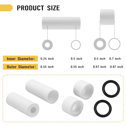 Pressure Washer Sandblasting Nozzle Replacement for Tool Daily 5000 PSI Sandblasting kit Ceramic Power Washer Sand Blaster Nozzle Tips Wet Abrasive Sandblaster Attachment Parts(2 Pack)
