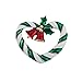 Lux Accessories Holiday Christmas Xmas Wreath Church Bells Holly Brooch Pin