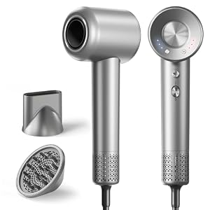 Ionen Haartrockner, 160.000 U/min Hochgeschwindigkeits-Föhn mit 500 Mio. Negativ-Ionen, Schnelltrocknender Profi-Föhn gegen Frizz, Haartrockner mit Magnet-Diffusor für Zuhause und Salon, Corded