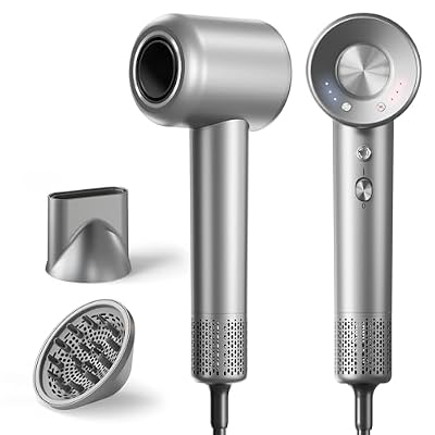 Hair Dryer, 160000 RPM High-Speed Ionic Blow Dryer with Magnetic Diffuser, Fast-Drying Hair Dryer for Women, 500M Negative Ions Frizz Control, Low-Noise Hairdryer for Home & Salon