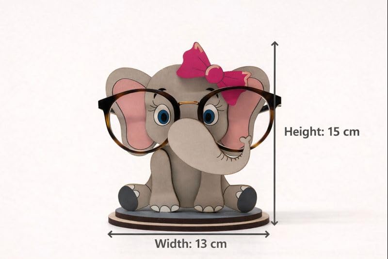Image of PANAH Cute small Elephant Spectacles Holder | Cute Cartoon Spectacles & Sunglasses Stand | Desk Organizer & Home Decor