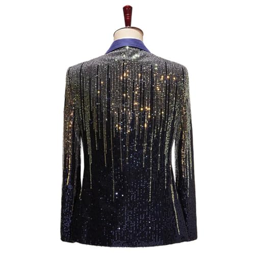 Men Sparkling Sequin Blazer Stage Party Suit for Singer, Dancer, Prom or Banquet4