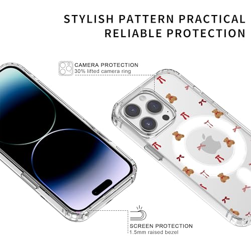 Coque iPhone 16 Plus ours en peluche transparent compatible MagSafe - 3