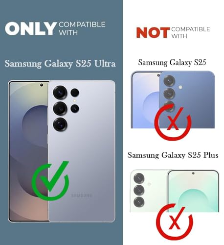 Image of Jkobi Shockproof Crystal-Clear Back Cover for Samsung Galaxy S25 Ultra (Magsafe Wireless Support | Drop & Camera Protection | Hard Polycarbonate)