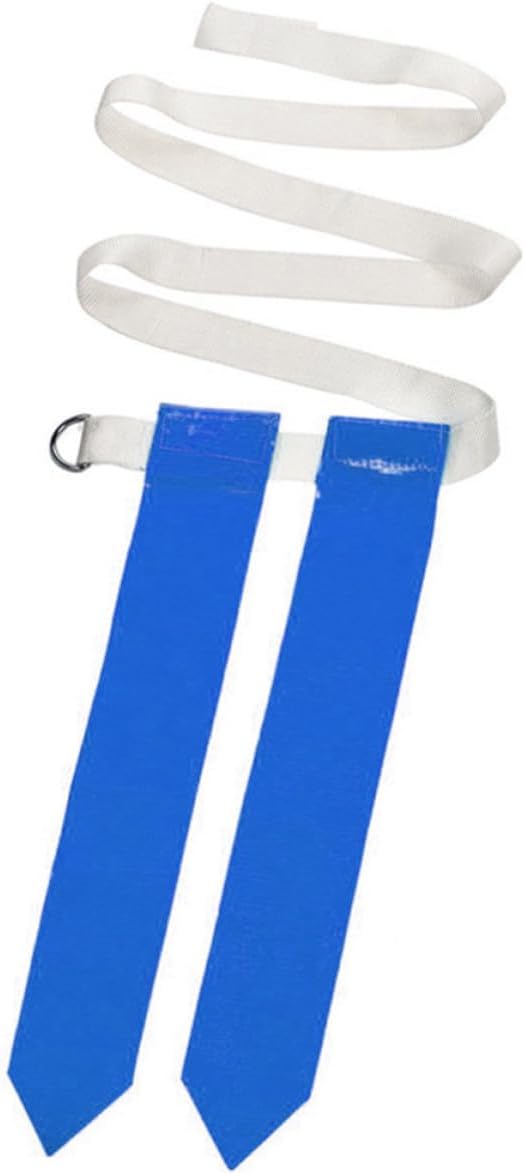 BESTonZON 2pcs Adult American Football Waist Flag Belts with Quick Reattachment, Nylon and Pvc Material, Holds Two Flags Each, for Football Training and Practices