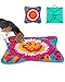 LIVACASA Grande Sniffing Tappeto Pieghevole per Cani Dogs Snuffle Mat Lavabile Giocattolo di Intelligenza Rosa