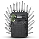 Chef Knife Bag Tactical Sling Bag | Knife Carrying Case with 30+ Pockets for Knives and Culinary Tools | Knife Organizer Bag for Chefs & Culinary Work | Knives & Tools Not Included