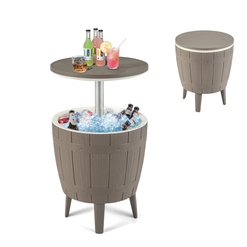 Moccha Outdoor End Table Cooler - 10 Gallon Cooler Side
