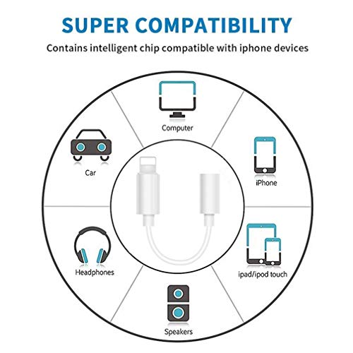 Lightning To 3.5 Mm Headphone Adapter For Iphone,3Pack [Apple Mfi Certified] Iphone Adapter For Headphone Jack Audio Aux Adapter Dongle Converter Compatible For Iphone14 13 12 11 Xs Xr X 8 7,All Ios #TOP5