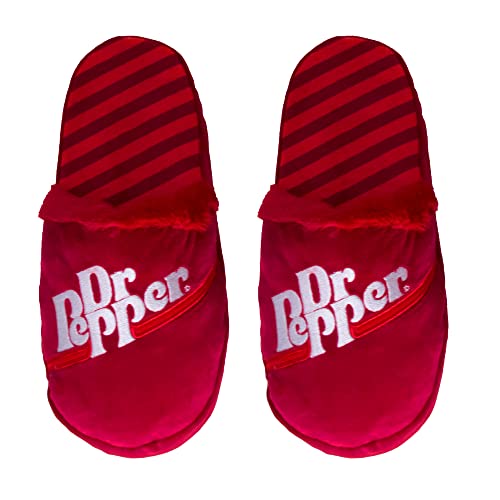 Odd Sox – Soda Pop Slip-Ons Plush Slippers – Slide On House Shoes – Unisex Medium & Large–Cozy Novelty Beverage-Themed