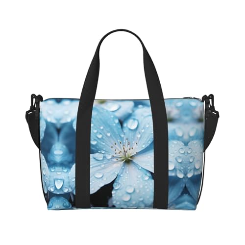 Blue Flower print Crossbody Travel Bags Fashion Travel Bags Items Travel Bags Tote Bags