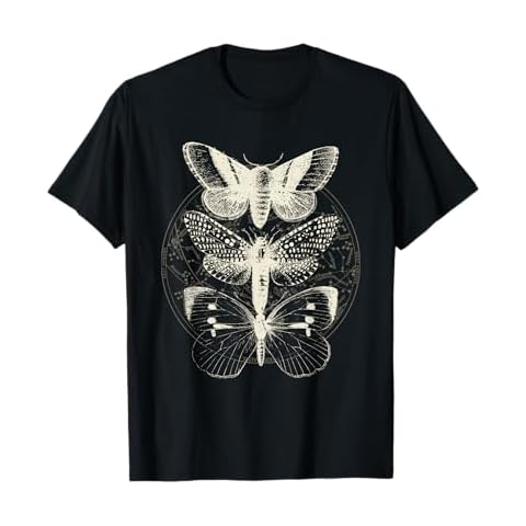 Butterfly Moth Witchcore Insect Astronomy Lover Witchy T-Shirt Cover