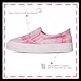 Toandon Toddler Girls Kids Sneakers Loafer Shoes Slip On Low Top Non Slip Rubber Sole Lightweight Breathable Walking Outdoor Fashion Casual Pink Tiedye Size 11