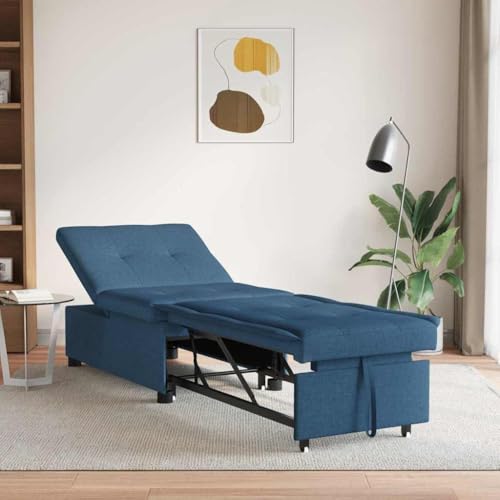 Generico Sofá cama extraíble, color azul, 194 x 50 x 82 cm, madera contrachapada, sofás, 42008589